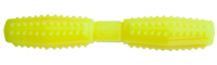 Игрушка д/с палка литая с шипами малая "Зооник" [пластикат] 21 см, желтая