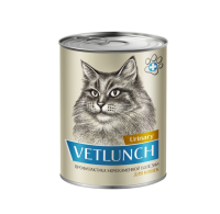конс. Vetlunch Urinary для кошек Профилактика мочекаменной болезни, 340 гр