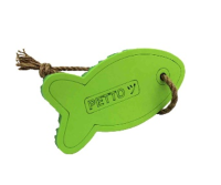 GoSi Массажер десен для собак "РЫБКА" 18см ЭВА зеленый