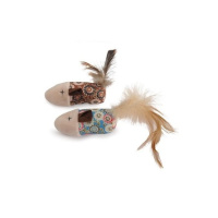 Камон Игрушка Мыши с пером, 1шт - комплект из 2х мышей