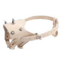 Триол Намордник кожаный с шипами XL, 120*120*130 мм. (M, 90*90*90мм)