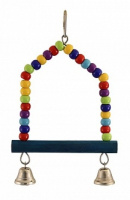 Триол Игрушка для птиц "Качели-бусинки" BR-54, 24 см.