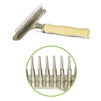 Триол Расческа-грабли деревянная ручка