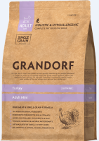 ГРАНДОРФ DOG Turkey MINI Индейка Сухой корм для взрослых собак мелких пород [уценка] (1кг)