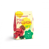 Наш Рацион - Сухой корм для взрослых кошек, с говядиной (400 гр)