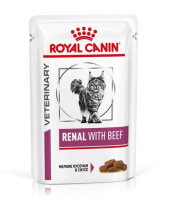 Royal Canin пауч д/кошек Ренал с говядиной фелин 85 гр