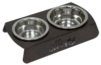 Зооник Подставка с мисками [мет. миски 0,35л + 0,9л]