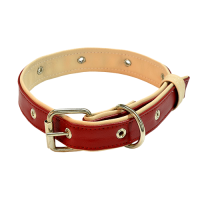 Зооник Ошейник кожзам 30 мм для щенков двойной