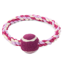 Игрушка MINI DOGS для собак мелких пород "Веревка-кольцо, мяч", d38/120мм