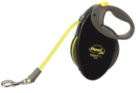 Flexi GIANT Neon XL рулетка от 50 кг. 8 м., лента, черная