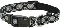 Triol Ошейник нейлоновый "Ромбы" (M, черный, 20*340-490мм)