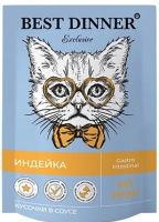 Best Dinner Vet Profi Gastro Intestinal кусочки в соусе с Индейкой 0,085 кг паучи