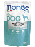 Monge Dog Grill Pouch паучи для собак треска 100г