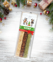 Титбит 026113 Новогодняя коллекция Лакомство д/собак Палочки жевательные S 60г