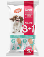 Титбит 026755 Лакомство д/мелких собак Жевательный снек Dent со вкусом Говядины Акция 3+1
