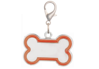 Адресник - кость оранжевый 30*16 мм, гравировка 19074 Пет лайн