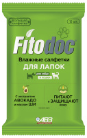 Fitodoc Влажные салфетки для лапок 15шт АВЗ Fitodoc Влажные салфетки для лапок 15шт АВЗ