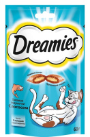 Dreamies лакомые подушечки с лососем (60гр)
