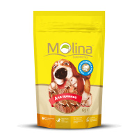 Molina Лакомство для щенков Рулетики из индейки и трески, 65 г.