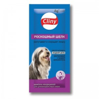 Cliny Шампунь САШЕ Роскош шелк д/длиннош собак 15мл K320 1*50