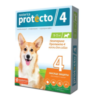 Protecto Капли против блох и клещей для собак, от 10 до 25 кг ПОШТУЧНО [уценка]