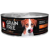 Мясной рацион Grain Free, консервы для собак, Гусь, 100 г.