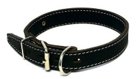 Ошейник для собак кожа двойной 63-72 Каскад