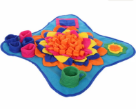 Коврик нюхательный интерактивный для дрессуры и антистресса "Мой Бро" 48*48 см (синий 775-0563)