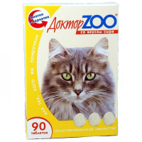 Доктор ZOO Витамины для кошек [сыр], 90 таблеток