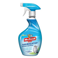 Mr.Fresh 3 в 1, ликвидатор пятен и запаха, спрей для кошек, 500 мл.