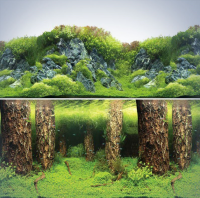 Фон 9086/9087, 0,6*15м "Затонувшие стволы/Изумрудные скалы"