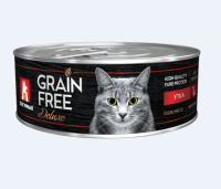 Мясной рацион Grain Free, консервы для кошек, Утка, 100 г. [уценка]