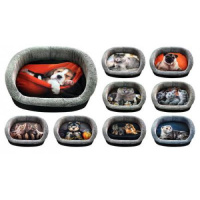 PerseiLine Лежанка ДИЗАЙН №5 с КОШКОЙ/СОБАКОЙ 55*47*16 ЛД-5