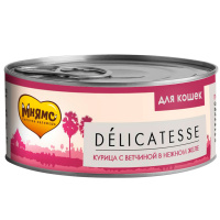 Мнямс для кошек Курица с ветчиной в нежном желе 70 г