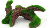 Декорация Aquanimal "Коряга поросшая мхом №2" 11*6*5.5 см