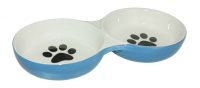 Догман Миска двойная керамическая "Лапки" 2*216 мл