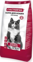 Счастливчик Корм для кошек Мясное ассорти (400 гр)