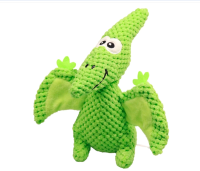 Игрушка Mr.Kranch для собак "Птерозавр" плюшевая с пищалкой 23 см зеленая [34007]