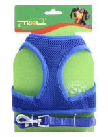 HL02S Мягкая шлейка с поводком 15*1200мм [обх.груди 350мм]