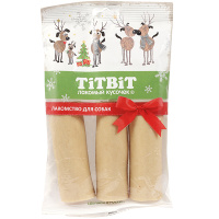 Титбит Новогодняя коллекция Лакомство д/собак Сахарная косточка с говядиной 120г