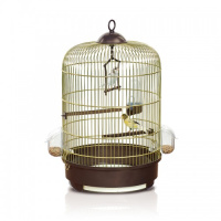 IMAC клетка для птиц MILLY, золото, круглая, 33*48 см.