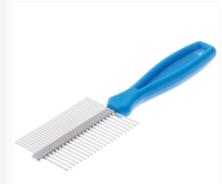 Расчёска DeLIGHT металличе двухсторонняя 344D /12/