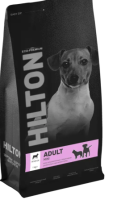 АКЦИЯ 1+1 Hilton сухой корм д/собак мелких пород гипоаллергенный с Ягненком, 1 кг
