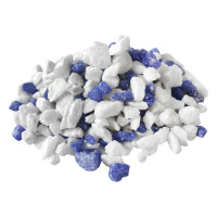 Грунт для аквариума Zoo One природный [крашеный] "Фиолетовый белый" [2-5 мм], 1 кг