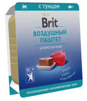 Brit Premium Воздушный паштет Тунец для кошек, 100 г.