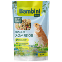 Корм Bambini Pets для хомяков, 800 г