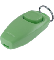 Кликер-свисток с кольцом ZooOne [зеленый] 1009-09 Пет Лайн