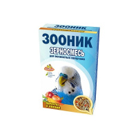 Зооник Зерносмесь для волнистых попугаев "С фруктами и овощами" 500 г.