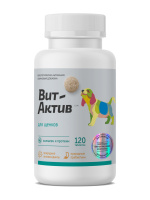 Фармакс Вит-Актив Биологически кормовая добавка для щенков, 120таб