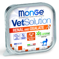 Monge VetSolution Cat Renal and Oxalate Ренал и Оксалат диетический корм для кошек при ХПН и профилактике образования оксалатов 100 г ламистер